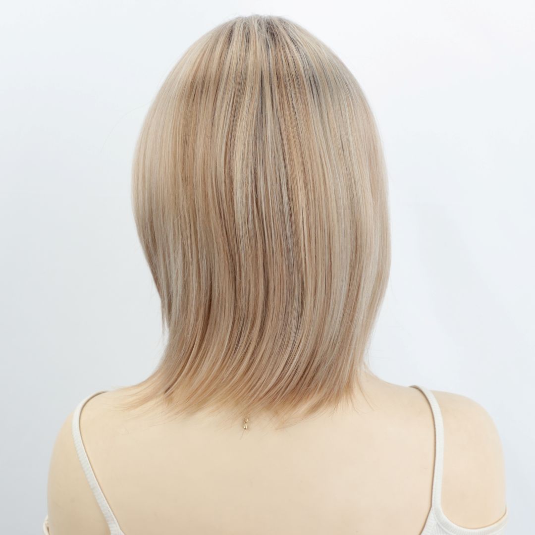 Collarbone Length Haircut Dark Brown Bangs Bobo Chemical Fiber One Wig Short Straight Hair