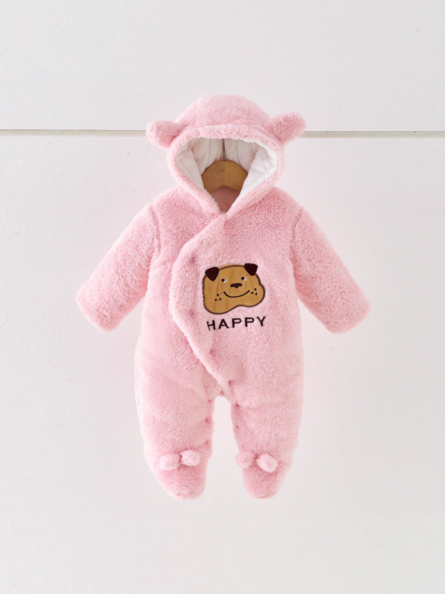 Women's & Men's Padded Coat Long-haired Spotted Dog Winter Clothes Outwear Jumpsuit, Climbing Suit