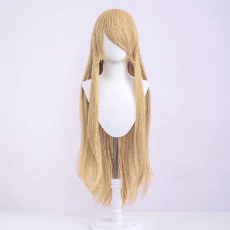 Silk Yi Universal Anime Style Air Bangs Long Straight Hair Cos Wig