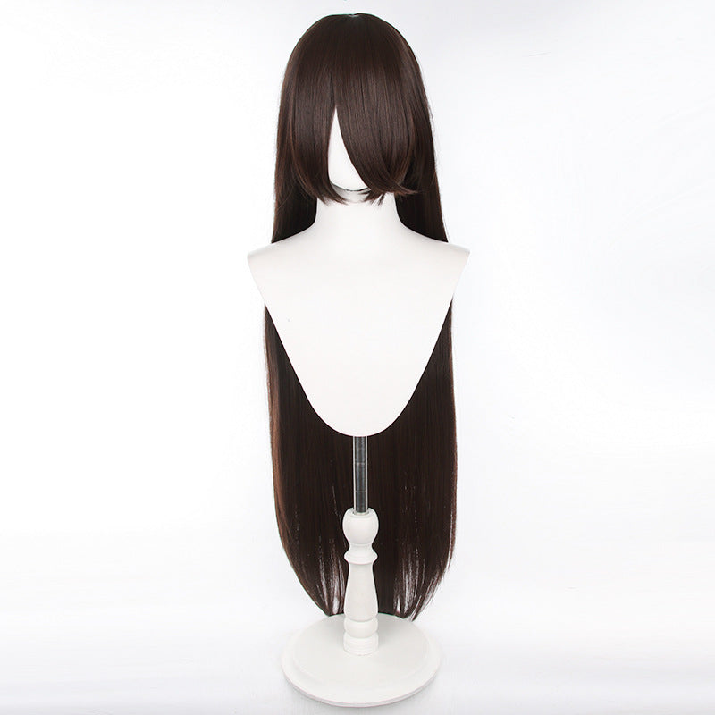 Universal Anime Long Straight Hair Mao Style Fiber Cos Wig