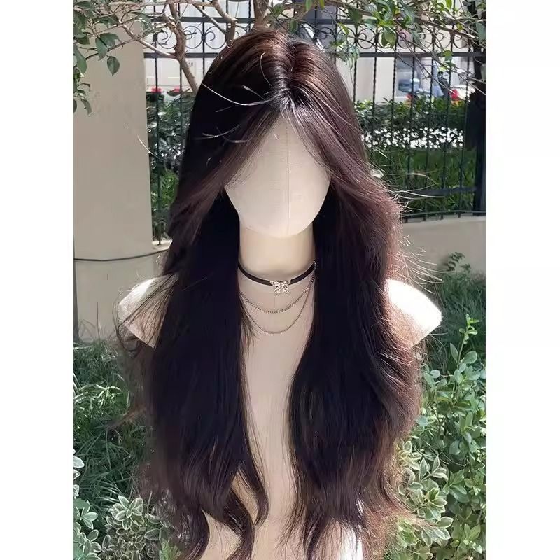 Fluffy High Skull Top Atmosphere Big Wave Light Seamless Hair Wig Long Curls