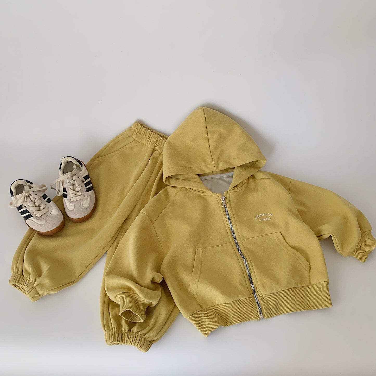 Children's Boys Solid Color Coat Casual Pants Children's Suit