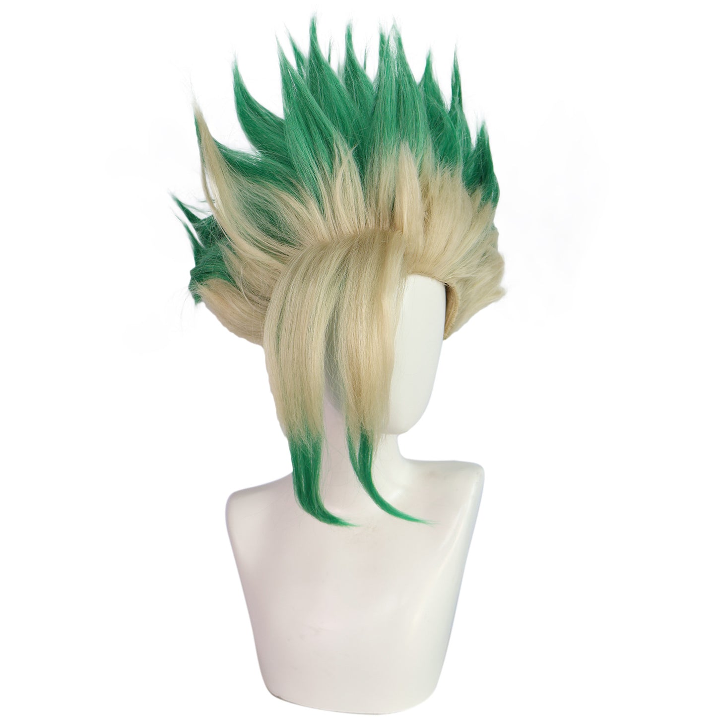 Comic Stone God Thousand Empty Green Gradient Sky Short Cos Wig