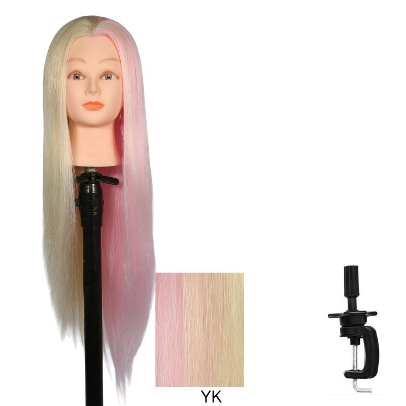 Model Head Practice Hairdressing Hair Cutting Teaching Mock Other Wig
