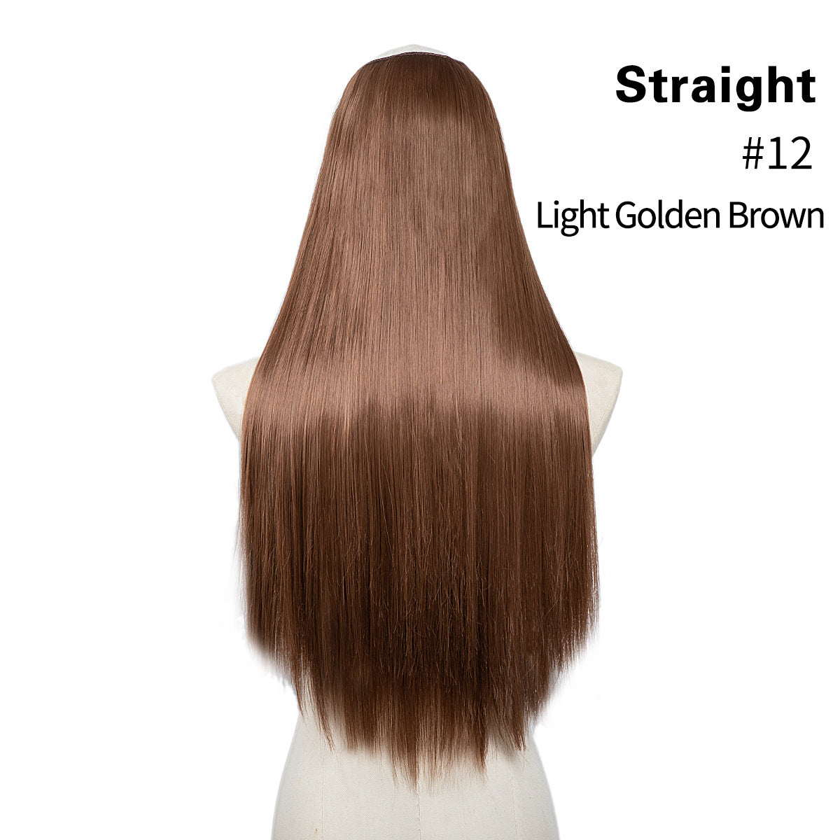 Female Chemical Fiber Simulation U-shaped Half Headgear Seamless Wig