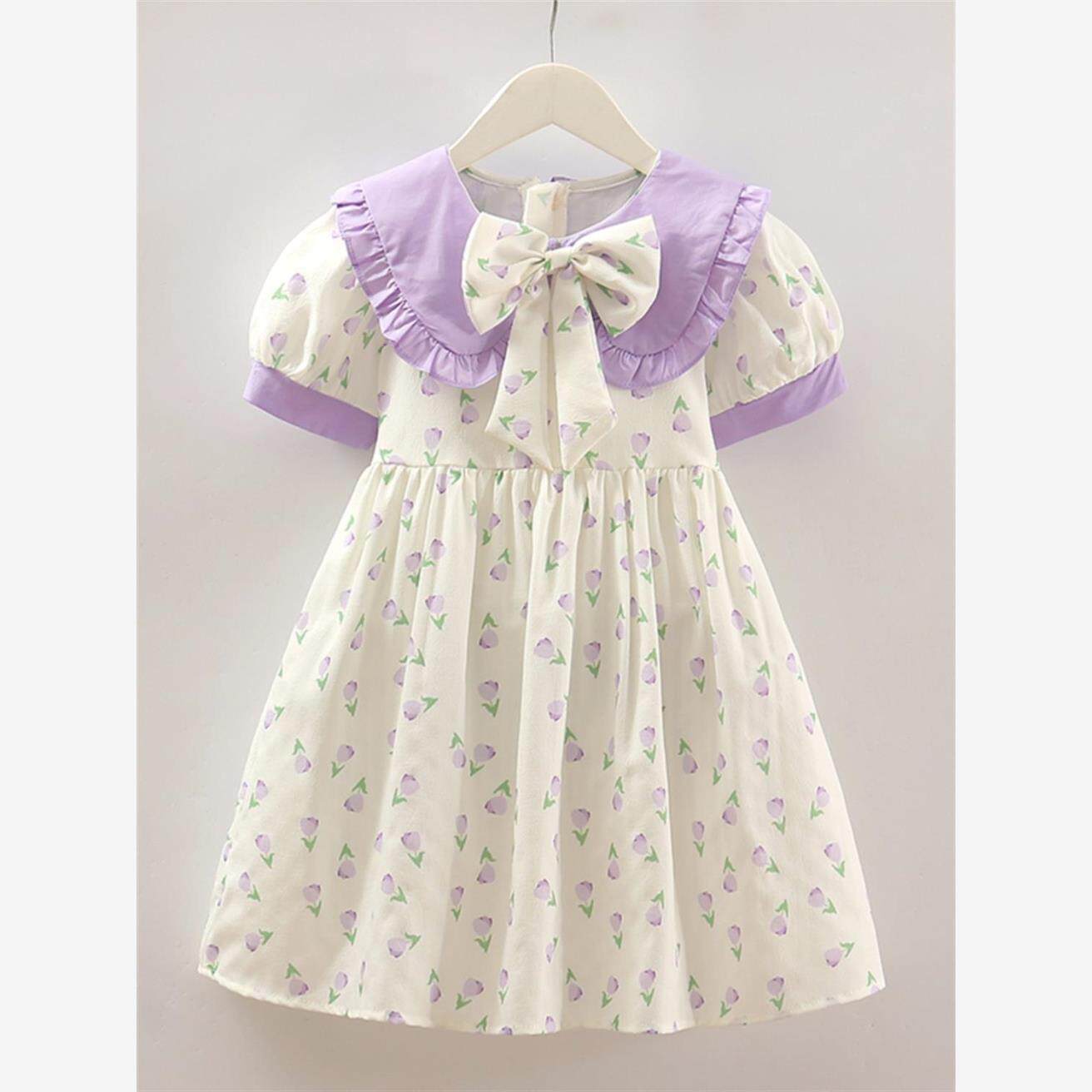 Children's Floral Chiffon Summer Princess Korean Style Children's Dress