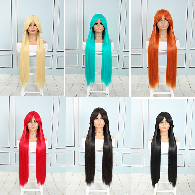Universal Dress Up Colorful Long Straight Hair Cos Wig