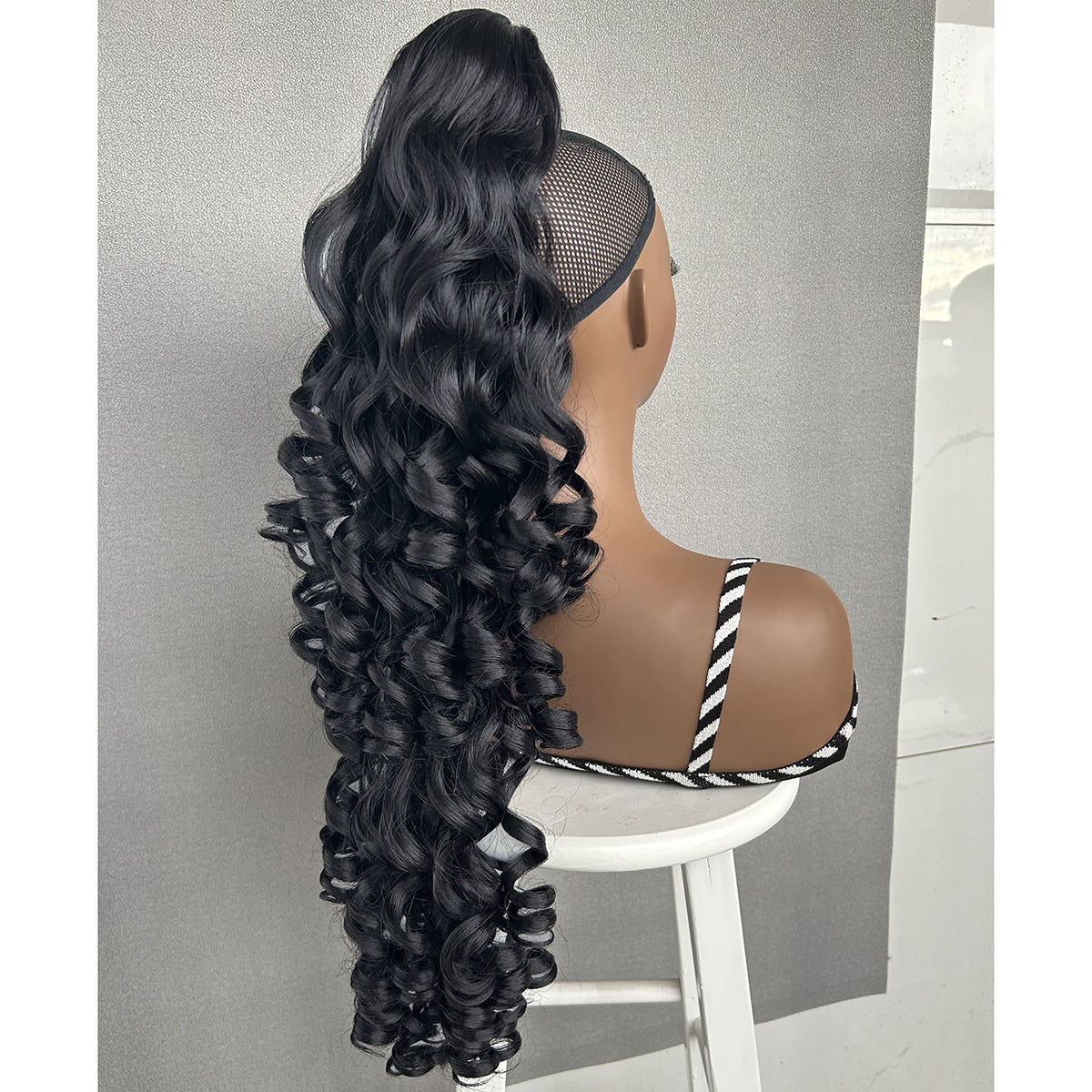 Grip Big Wave Long Curly Hair Claw Wig Ponytail