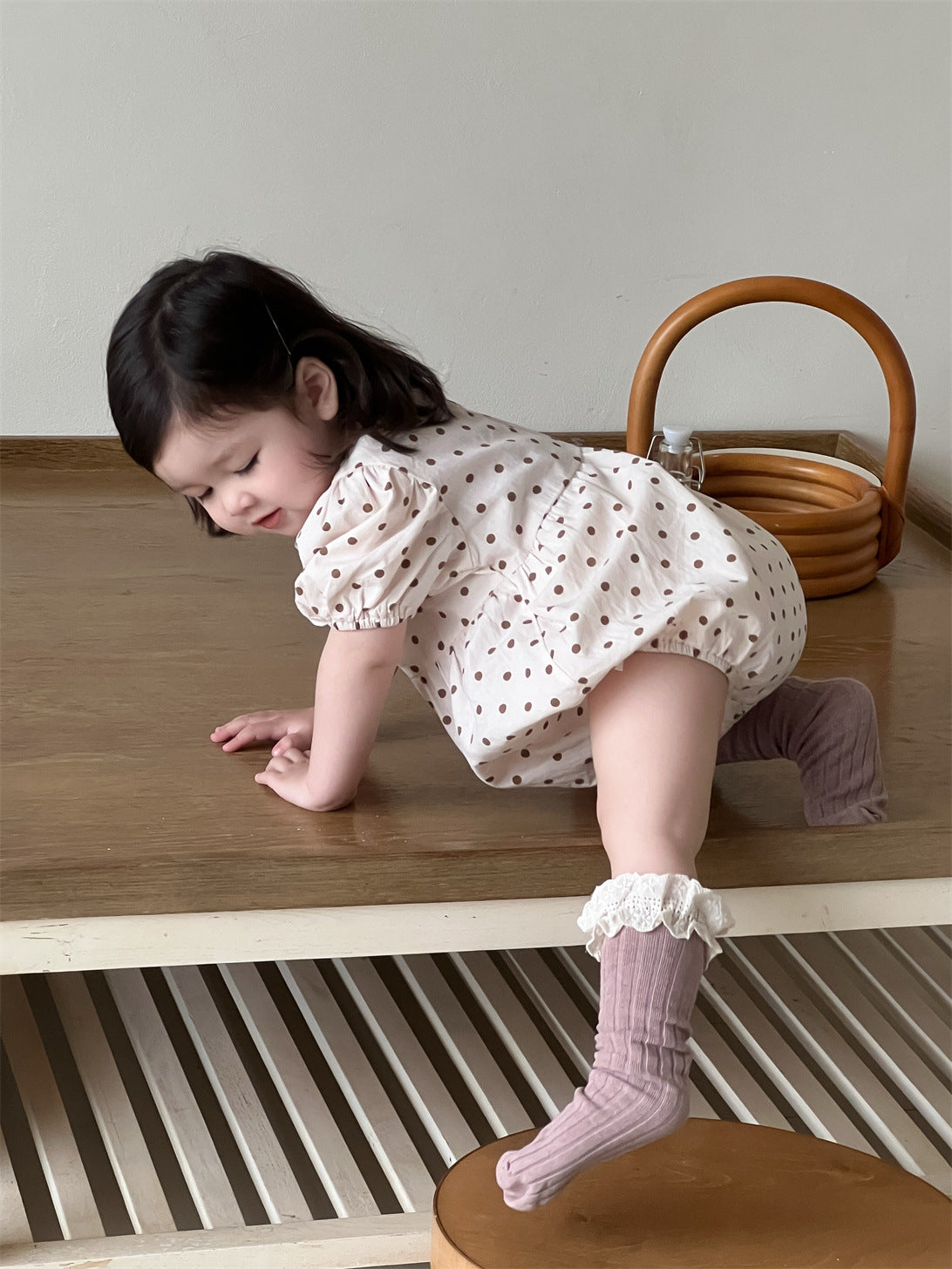 Children's Sleeve Summer Rompers One-piece Korean Style Clothing Jumpsuit, Climbing Suit