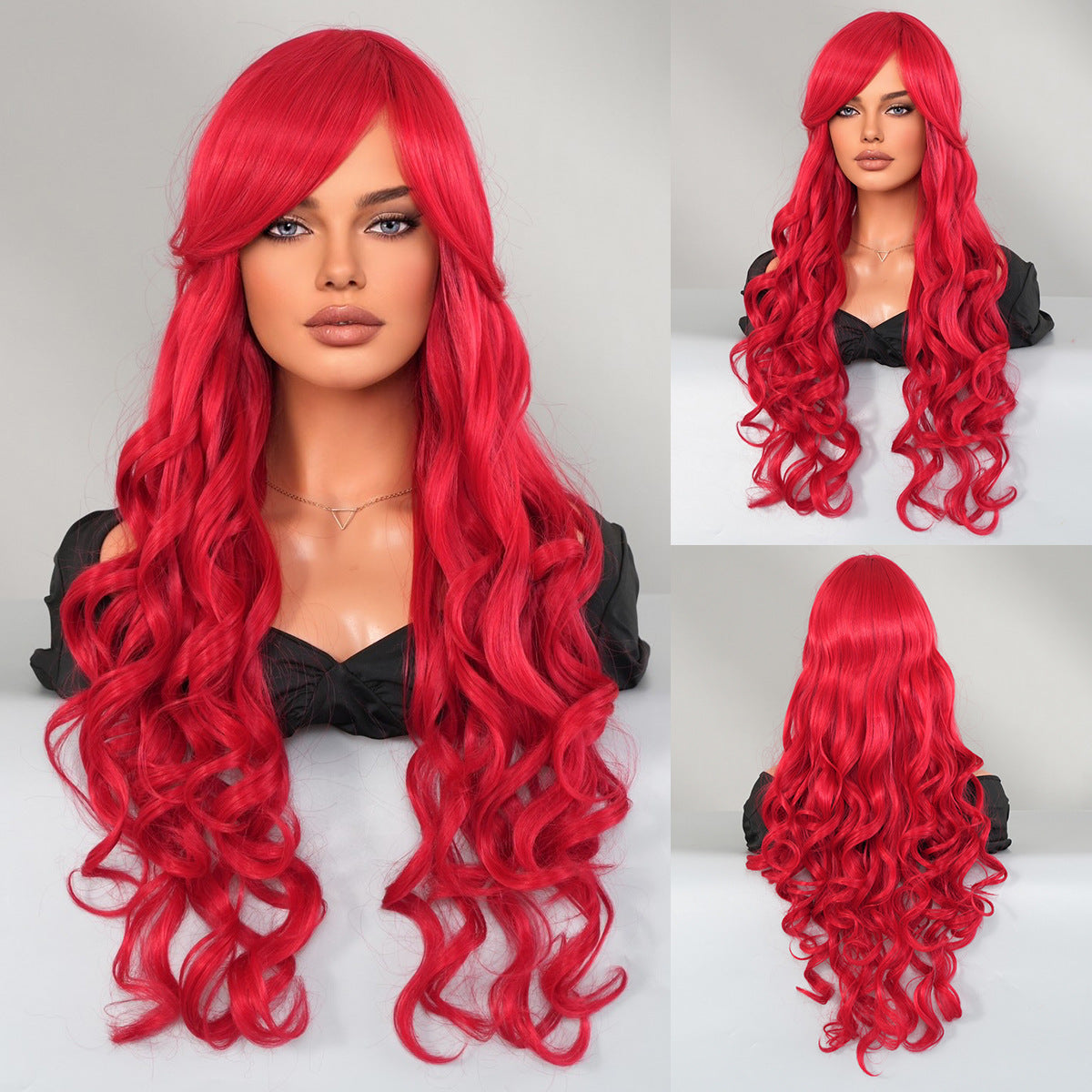 Barbie Long Curly Hair Bangs High Quality Cos Wig
