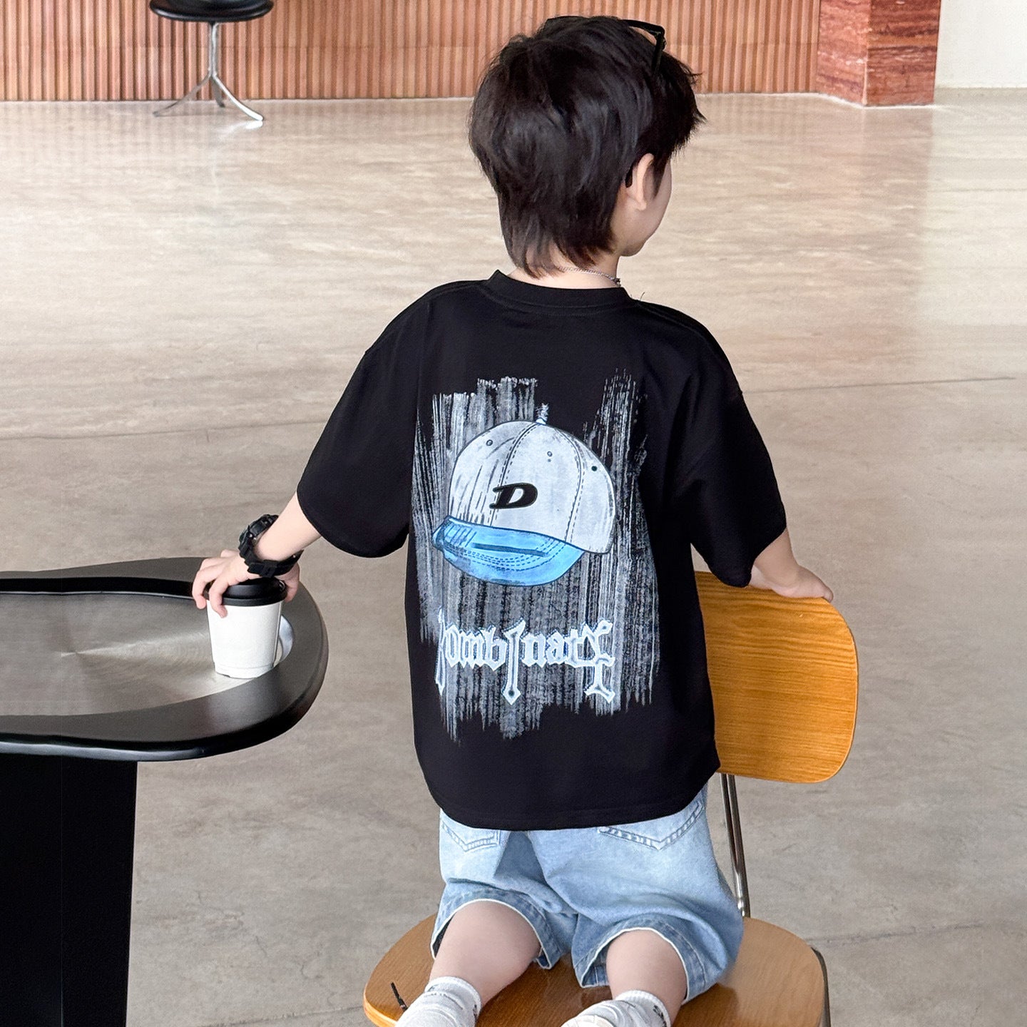 Summer Thin Medium Big Boys Handsome Korean Children's Suit