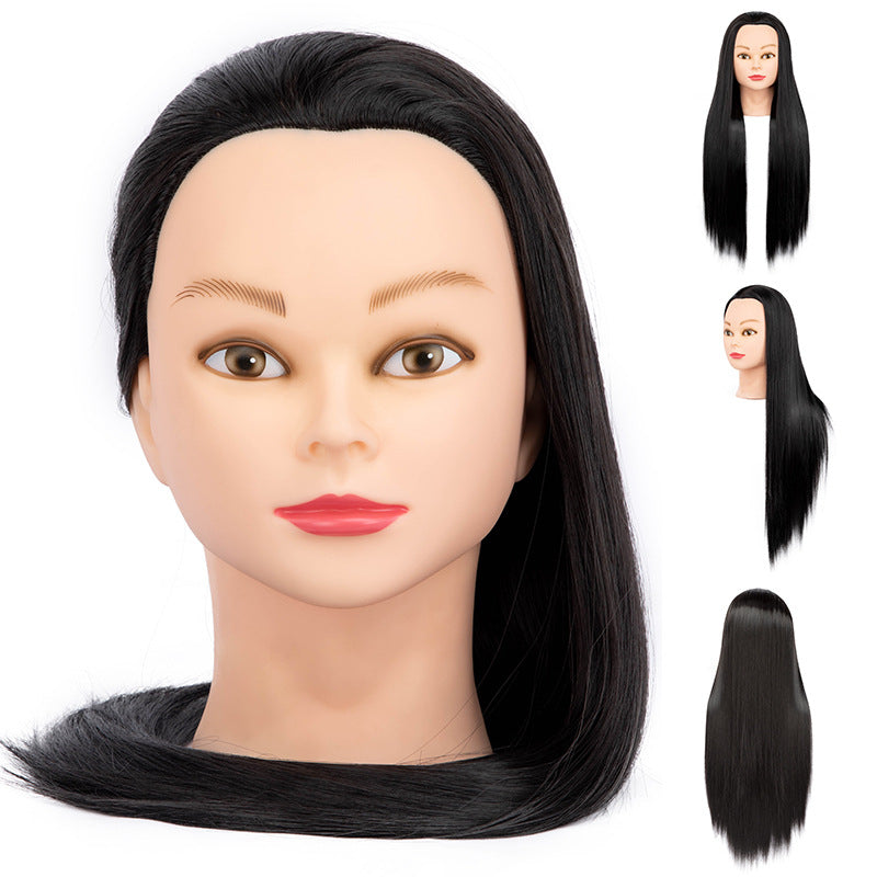 Model Head Braided Hair Practice Mannequin Hairdressing Cutting Teaching Other Wig