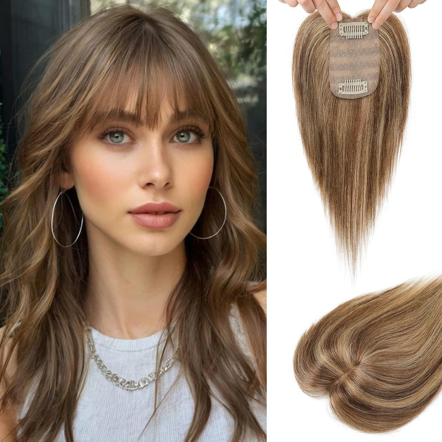 Hair Supplementing Piece Real Human Golden Other Wig