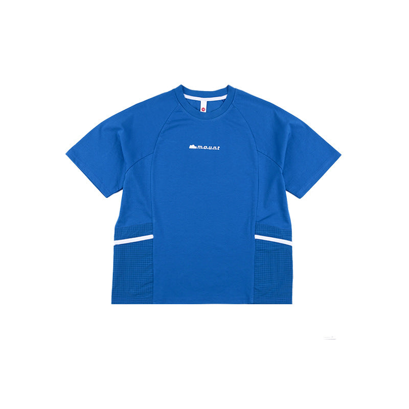 Children's Summer Pocket Half-sleeved Middle Big Round Children's T-shirt
