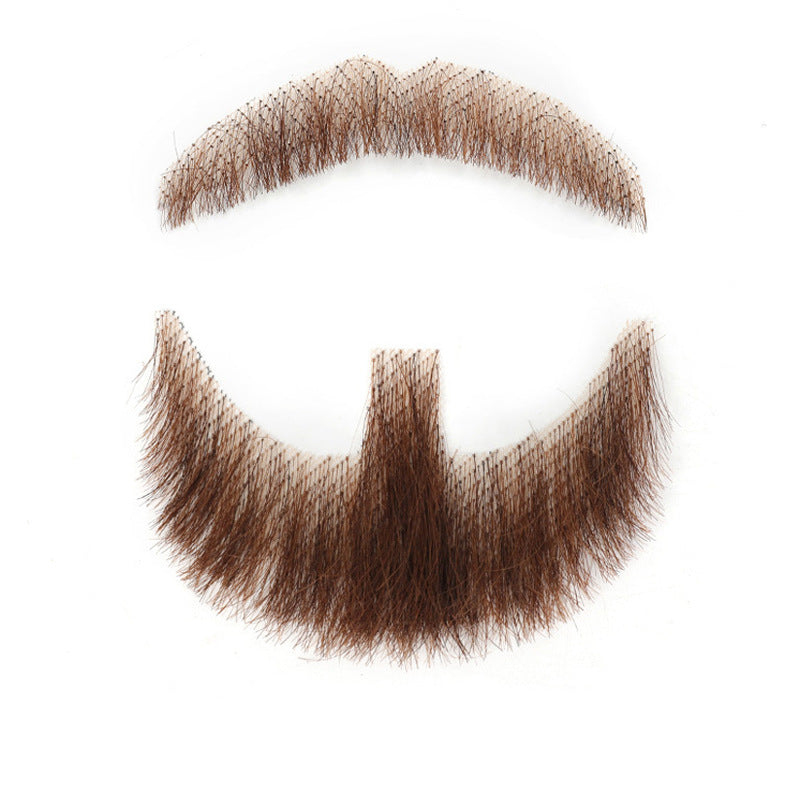 Men's Film Television Makeup Beard Props Real Human Hair Simulation Tin Other Wig
