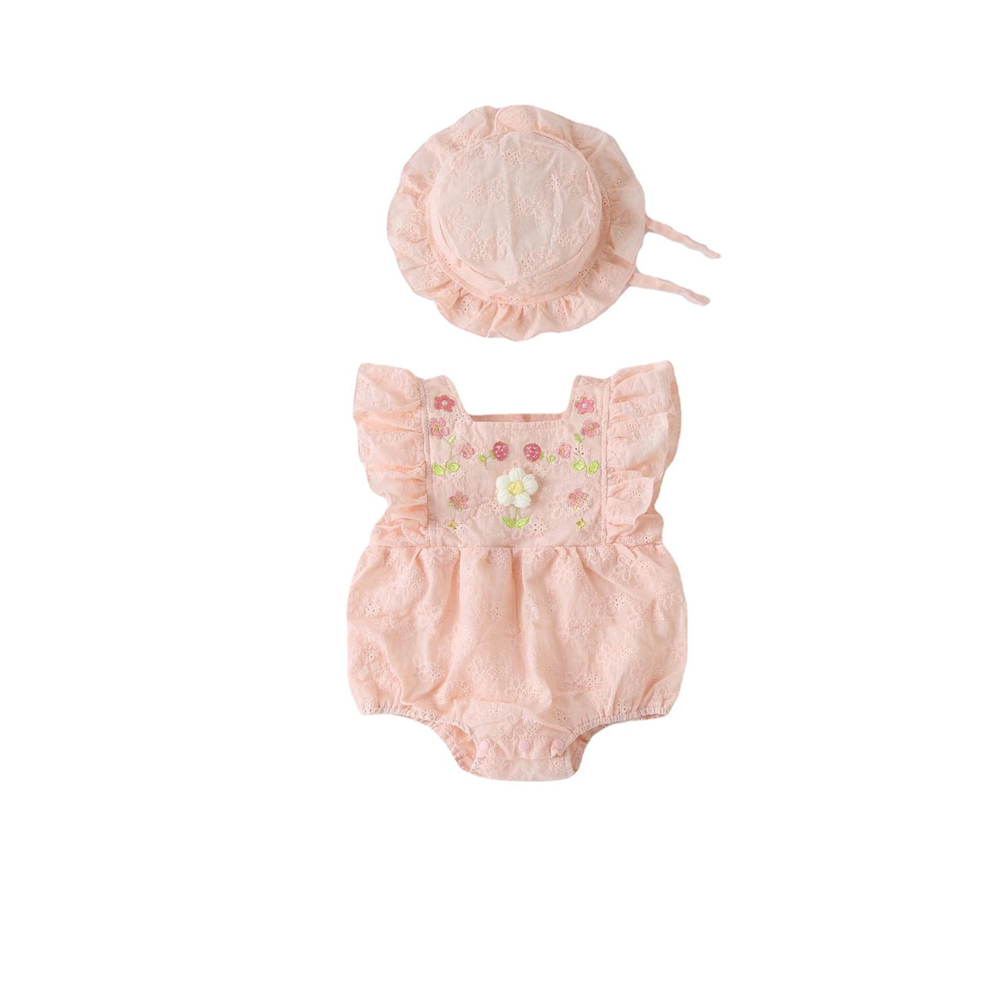 Children's Embroidered Clothing Summer Going Out Rompers Born Jumpsuit, Climbing Suit