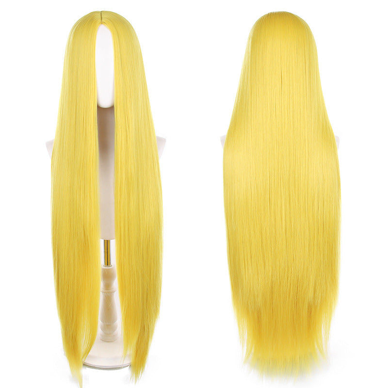 Mid-length Universal Long Straight Scalp Style Cos Wig