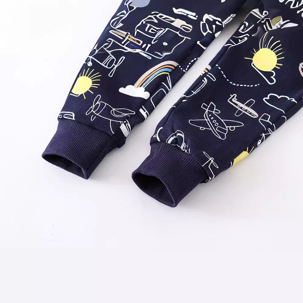 Versatile Children's Boys Cotton Terry Trousers Children's Pants