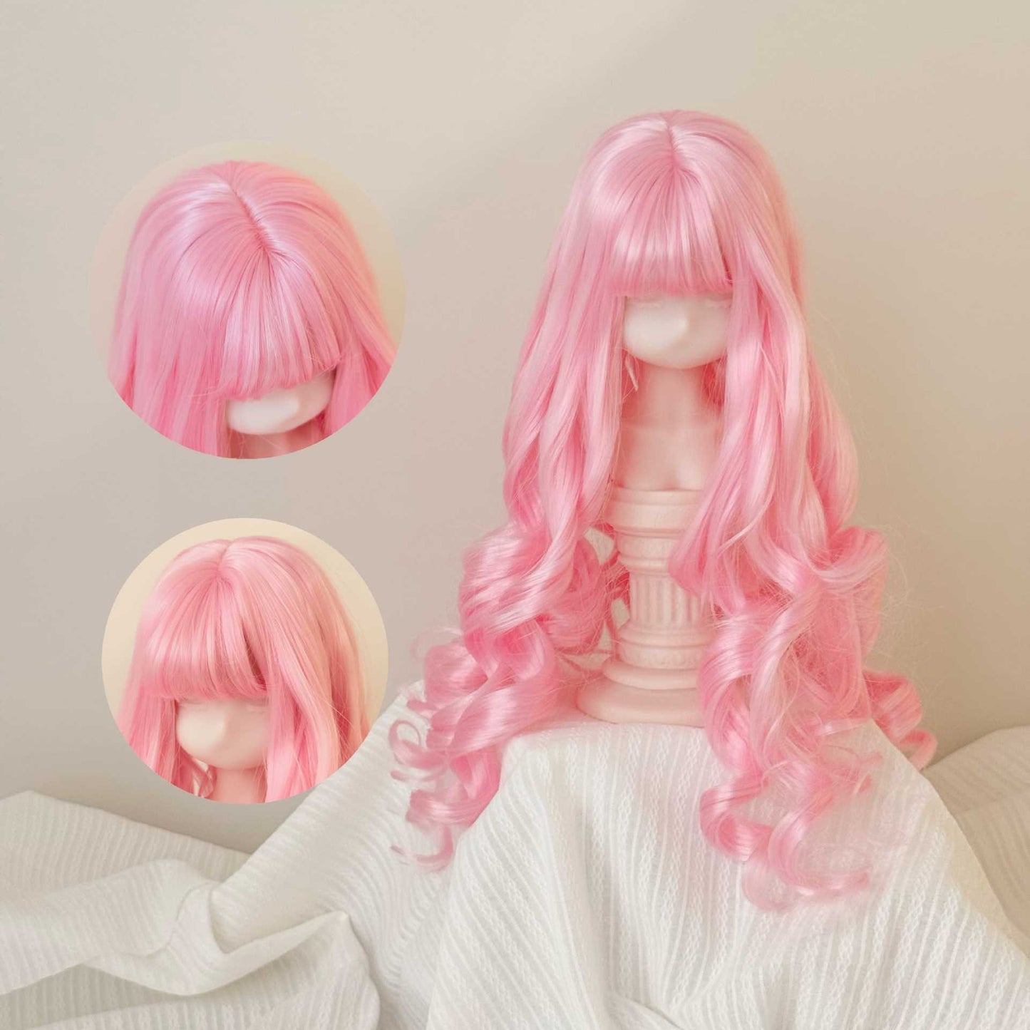 Little Soft Silk Warm Hair Color For Small Cos Wig