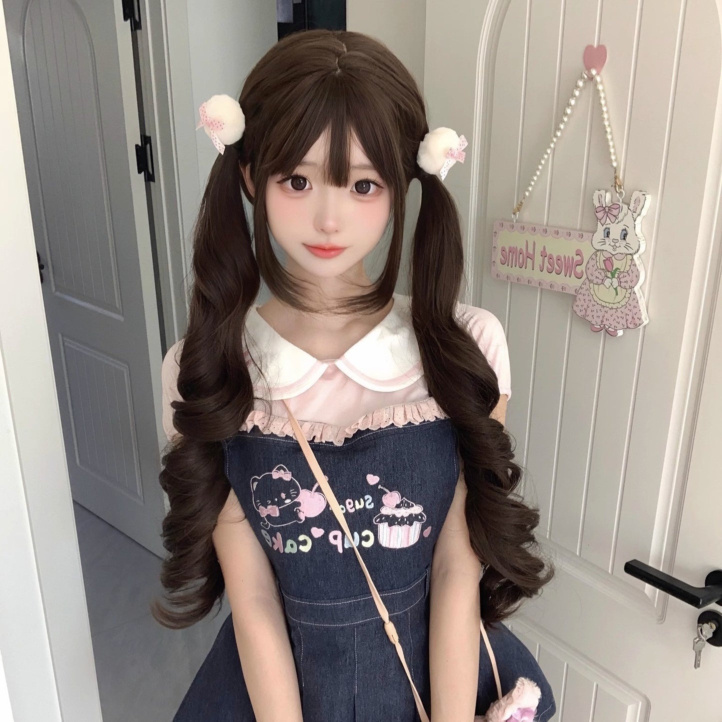 Women's Hair Korean Style Team Hairstyle Natural Long Straight Wig