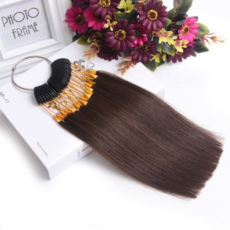 Hairdressing Salon Try Color Wool Tops Band Haircut Test Dyed Real Hair Wig
