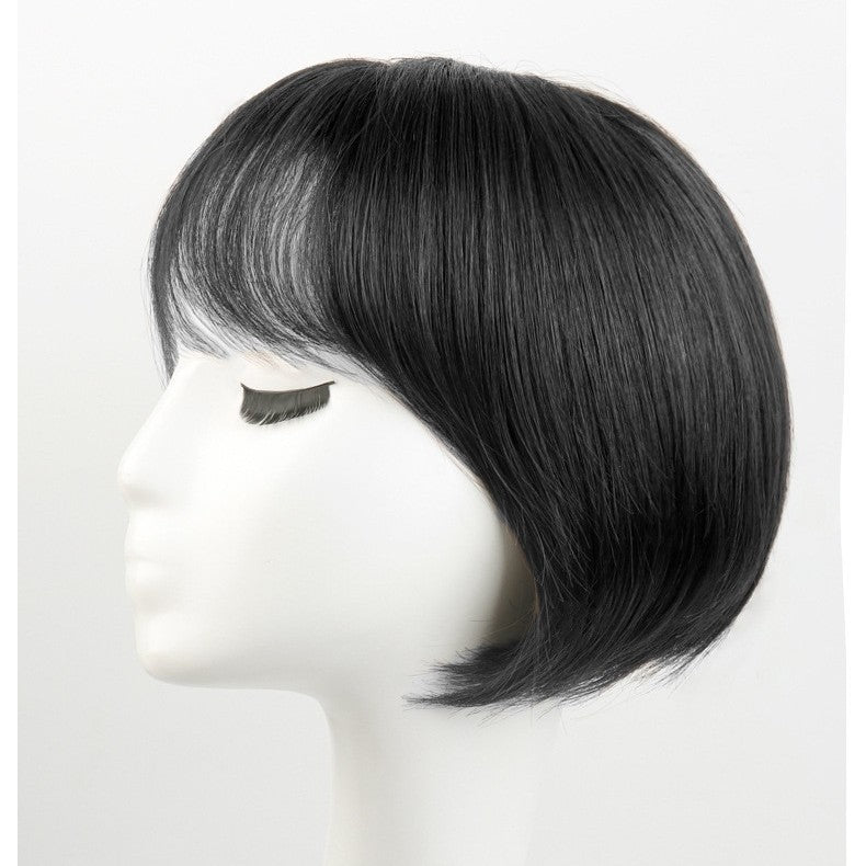 Ear Short Human Natural Korean Style Hairstyle Round Face Real Hair Wig