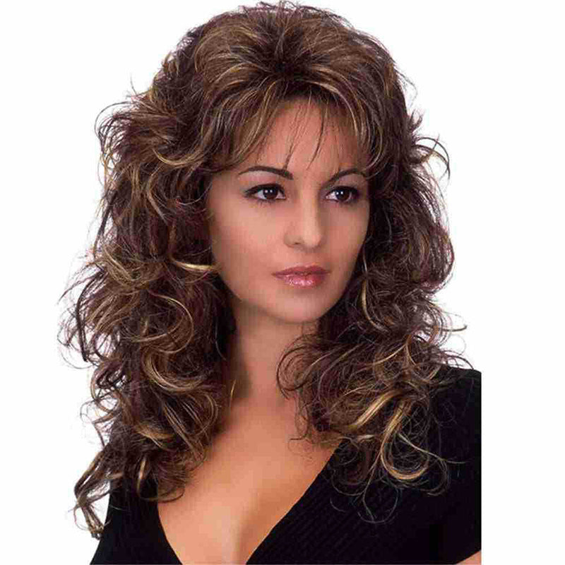 Women's Top Patch Hair Cover Fashion Trendy Medium Chemical Fiber Wig Long Curls