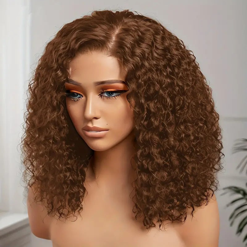 Women's Lace Synthetic Wigs Fashion African Small Wig Short Curly Hair