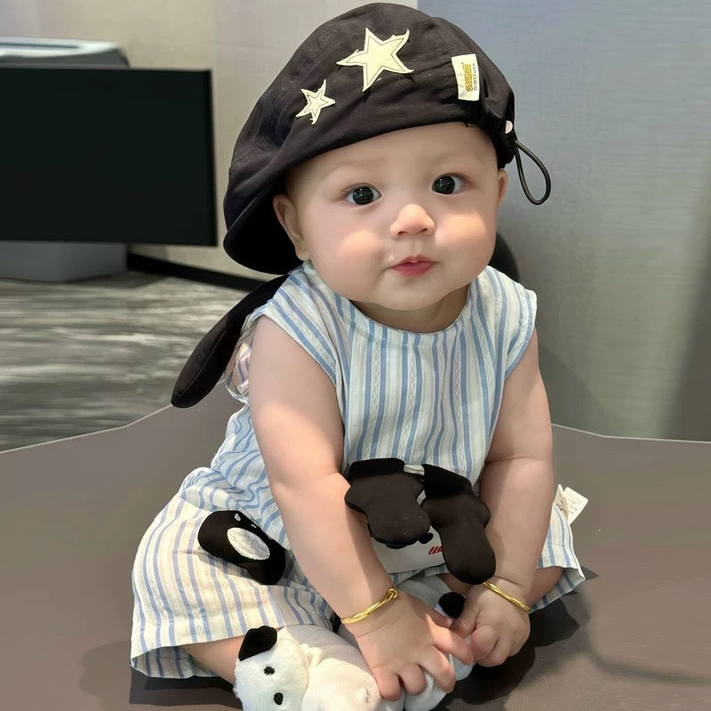For Babies Summer Thin Vest Jumpsuit Cute Super Boy Days Jumpsuit, Climbing Suit