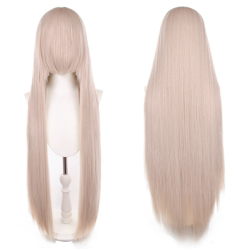 Mao Style Universal Scalp Head Long Bangs Cos Wig