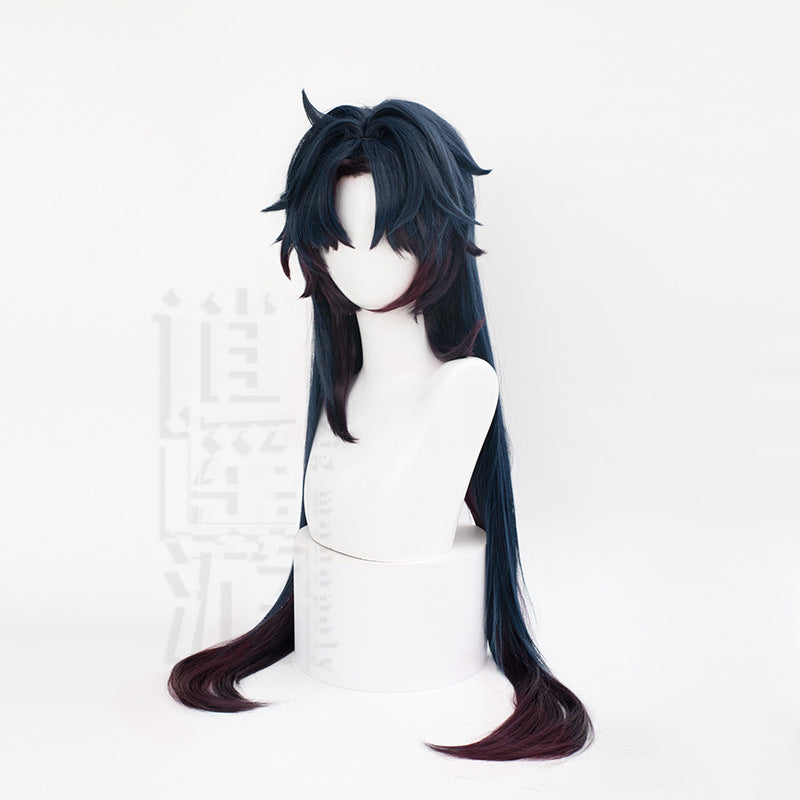 Star Dome Railway Blade Gradient Color Long Hair Cos Wig