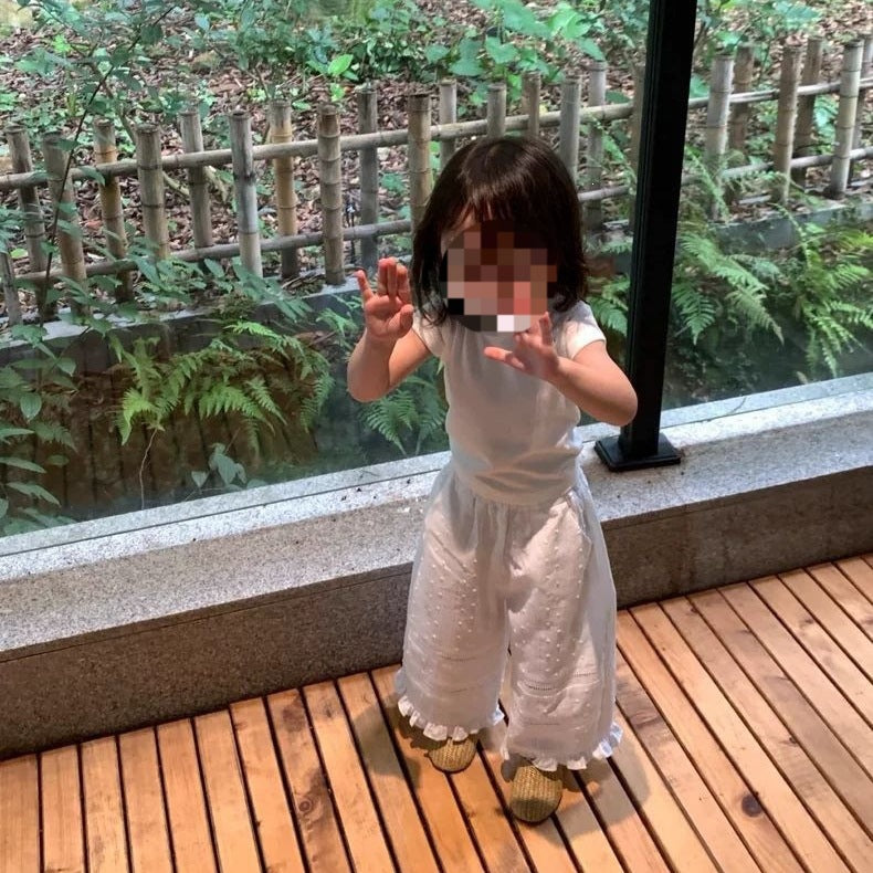 Children's Summer Korean Style Versatile Lace Fashionable Children's Pants