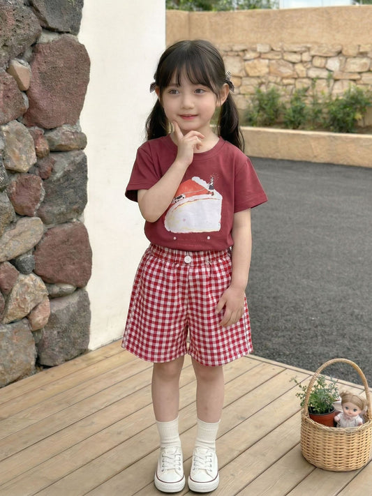 Women's Summer Cute Cartoon Short-sleeved Cotton Breathable Comfortable Children's T-shirt