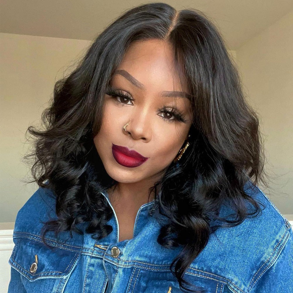 Head Half Waves Roll Set Brazilian Wig Short Curly Hair