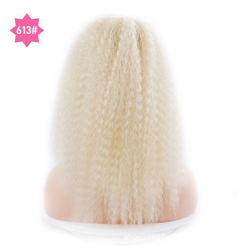 Corn Curler Drawstring Corrugated Chemical Fiber Fluffy Wig Ponytail