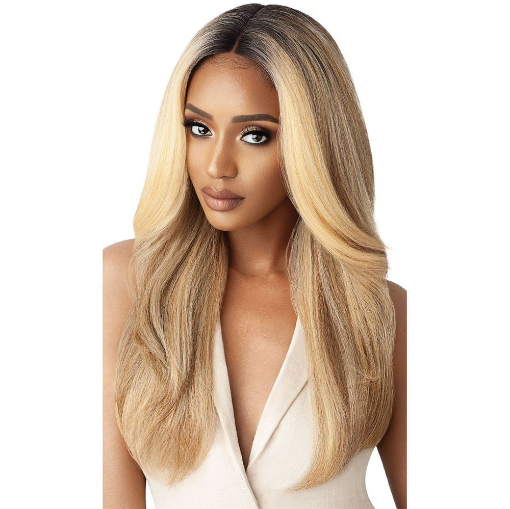 Charming Women's African Mid-length Synthetic Wigs Wig Long Curls