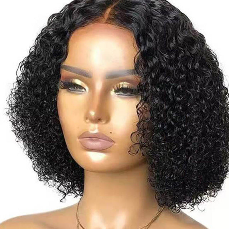 Small Curly Hair Chemical Fiber Cover Wig Long Curls