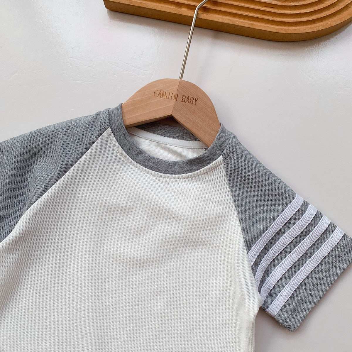 Women's & Men's Summer Raglan Sleeve Short-sleeved Shirt For Shorts Children's Suit
