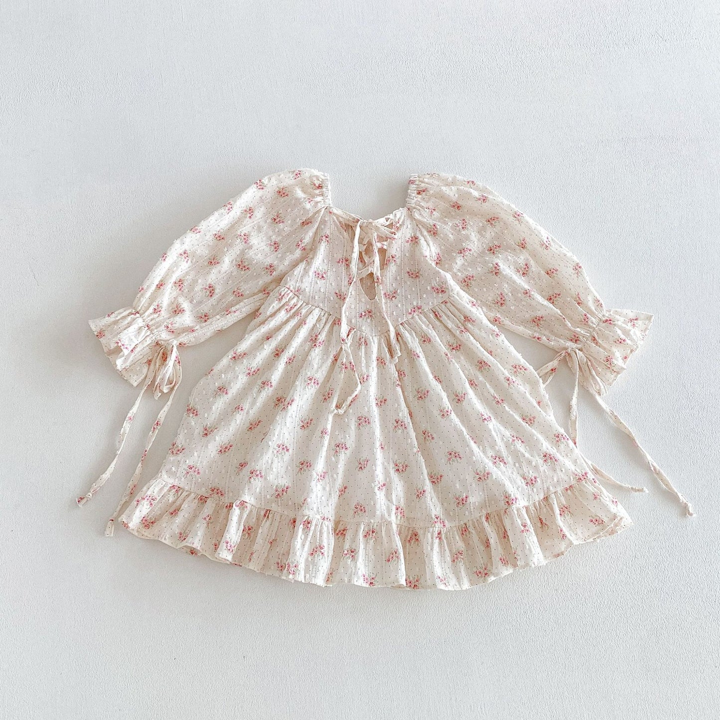 Bow Backless Princess Lolita Ruffled Skirt Children's Dress