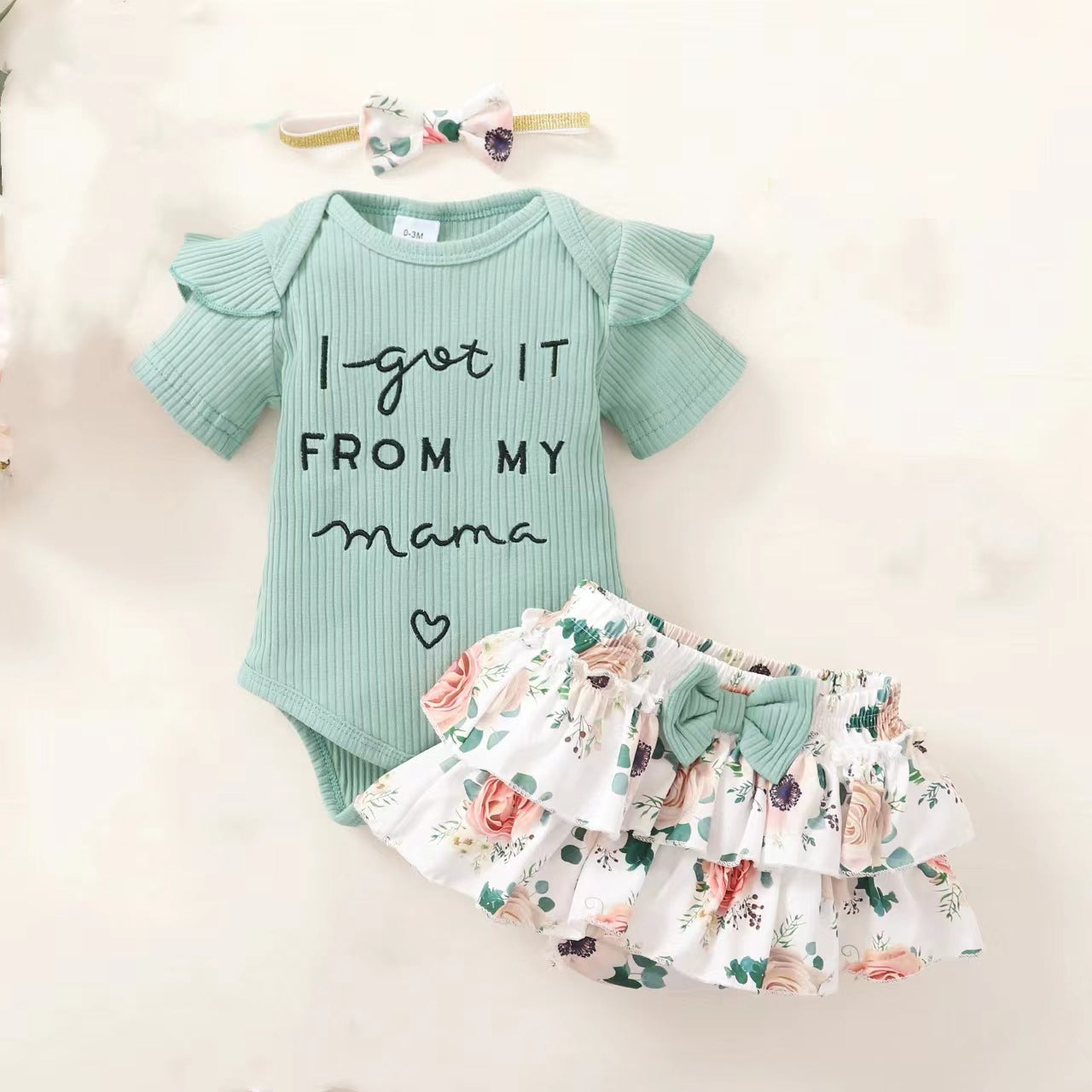 Summer Clothes Jumpsuit Shorts Floral Clothing Cute Children's Suit