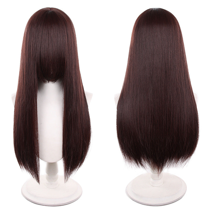 Popular Universal Long Straight Weight Scalp Cos Wig