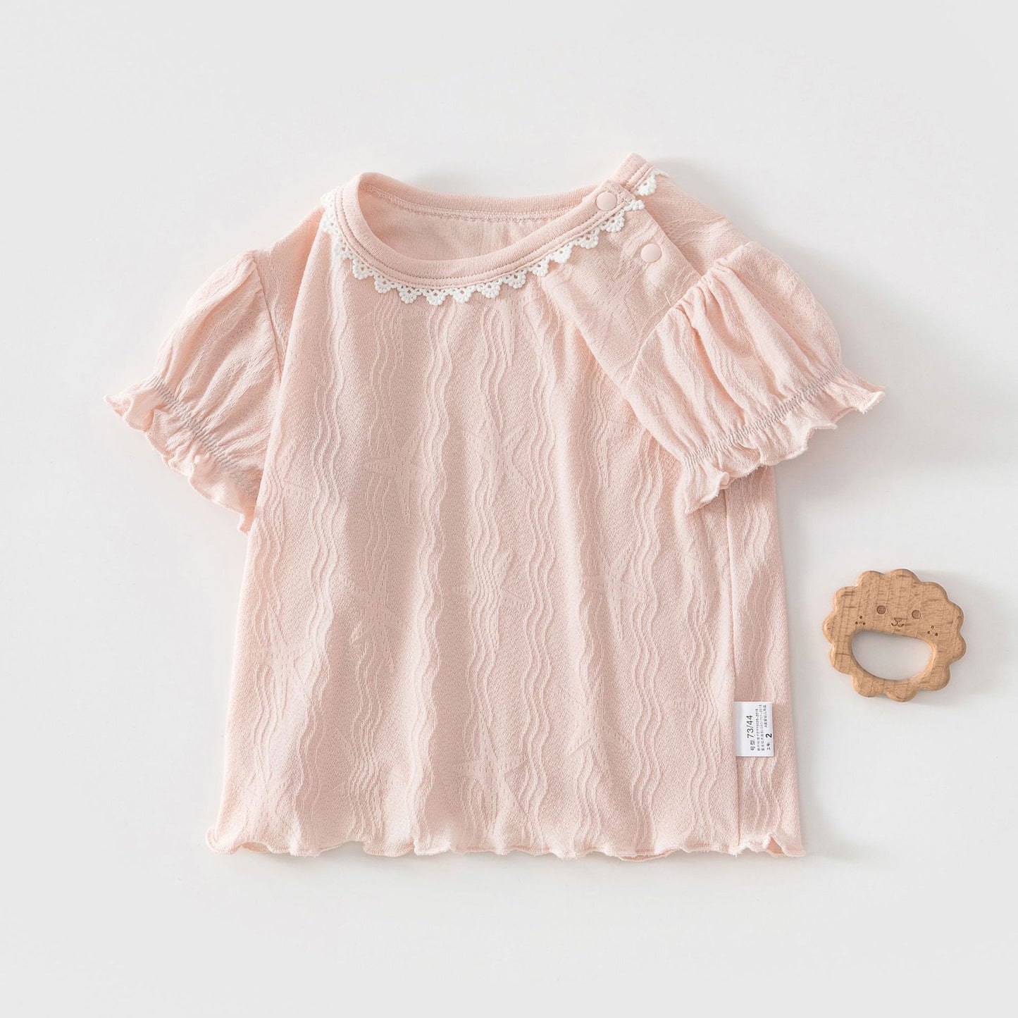 Elastic Casual Thin Clothing Western Style Children's T-shirt