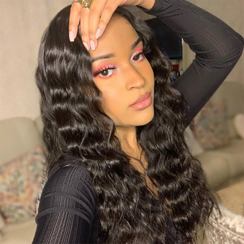 Female African Small Volume Chemical Fiber Curly Head Wig Long Curls