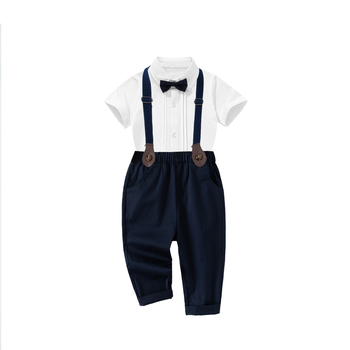 Children's Two-piece For Boys Clothes Birthday Dress Short Sleeve Shirt Children's Suit