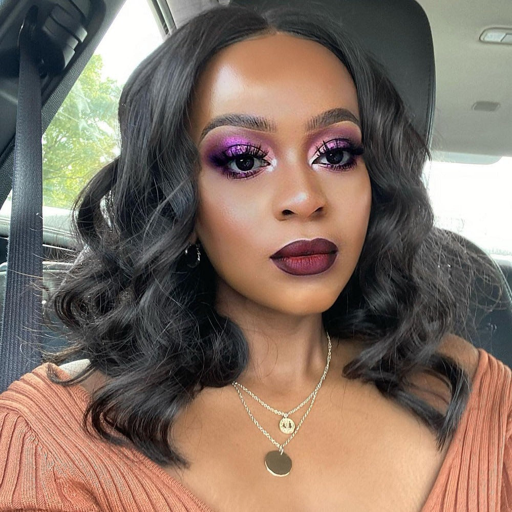 Head Half Waves Roll Set Brazilian Wig Short Curly Hair
