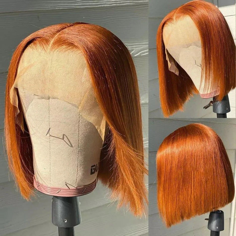 Popular Charming Straight Bob Brazilian Human Real Hair Wig