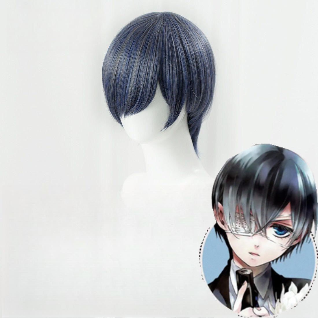 Black Butler Charles Fandom Haine Blue Gray Cos Wig