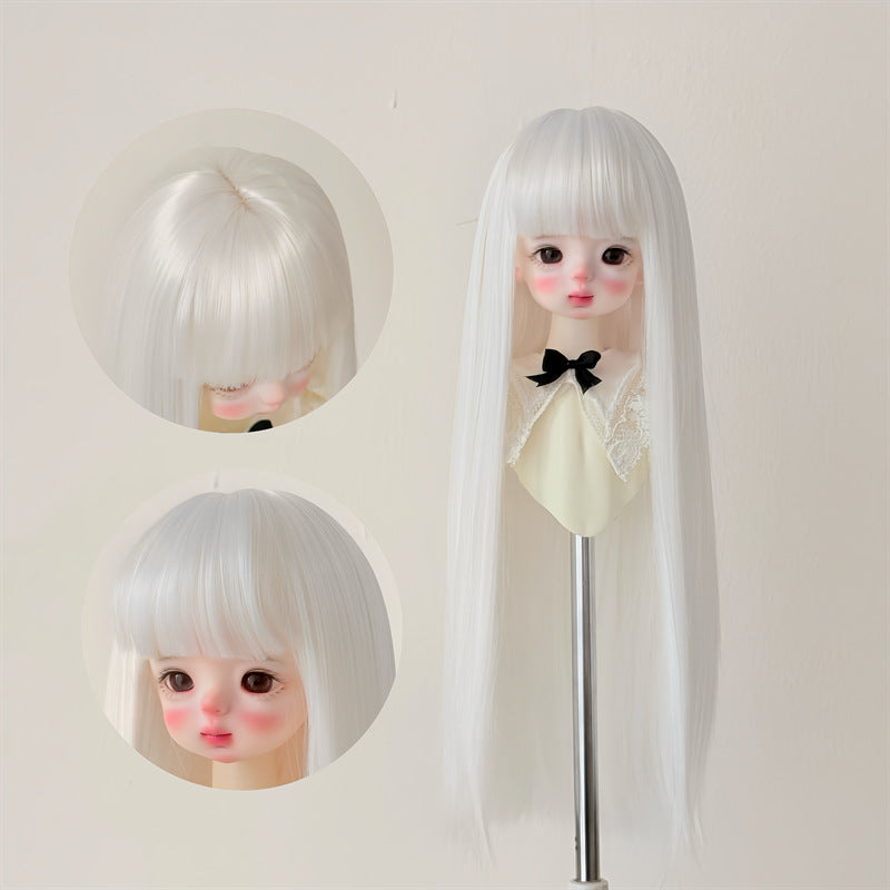 Silk Long Straight Hair Cover Bangs Rough Cos Wig