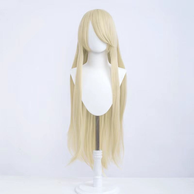 Silk Yi Universal Anime Style Air Bangs Long Straight Hair Cos Wig