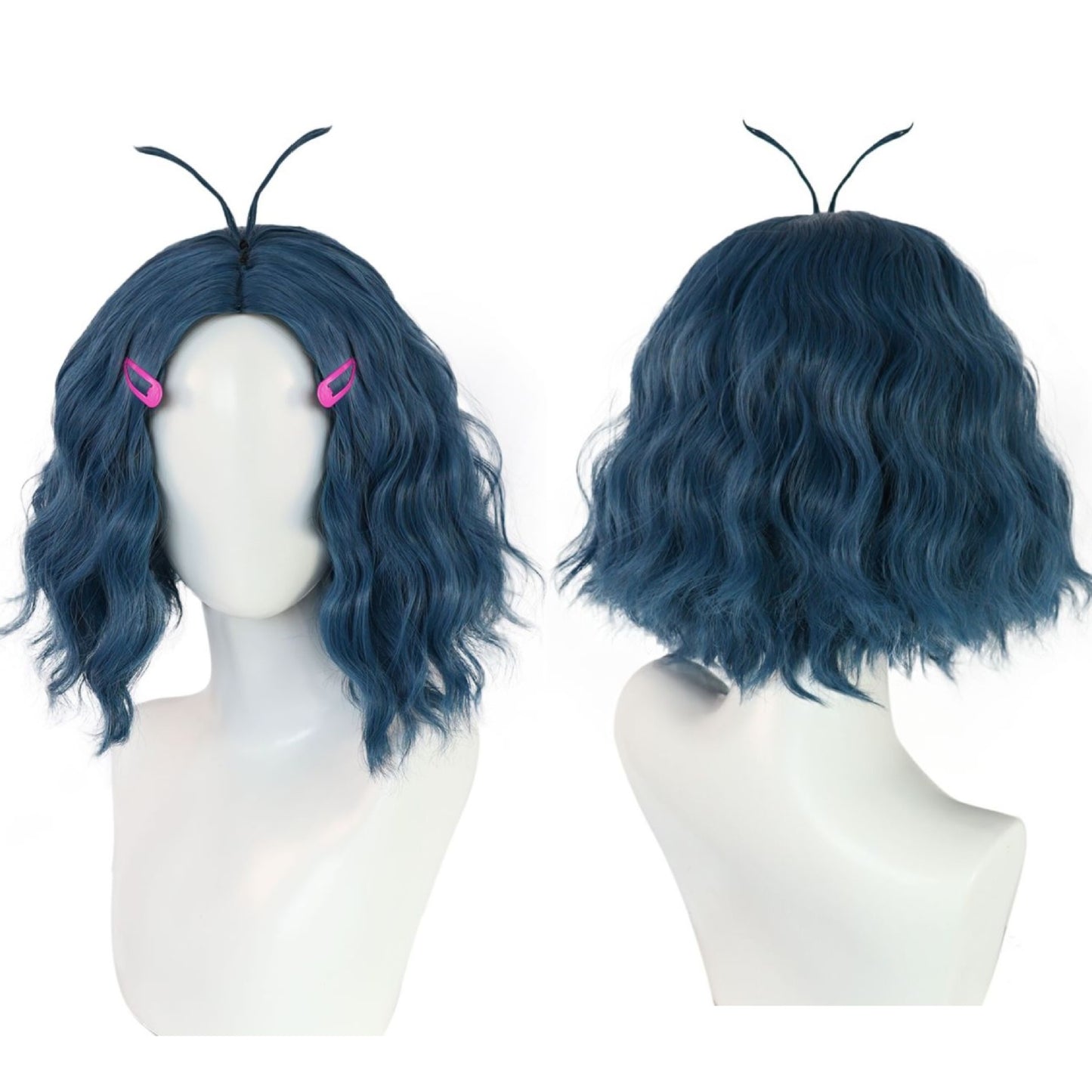 Mu Haze Blue Water Ripple Dull Hair Cos Wig